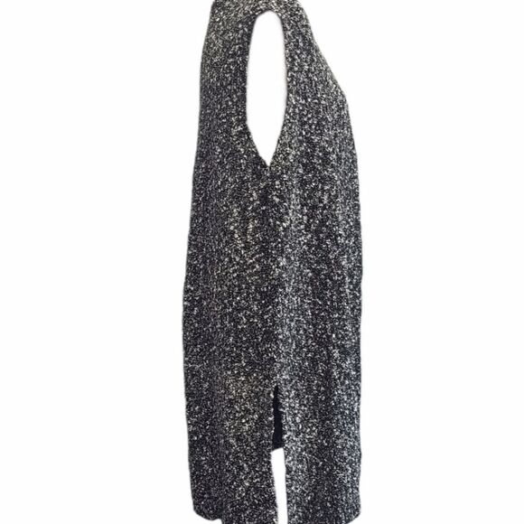 Kensie‎ Black Combo Cotton Tweed Vest size M - Picture 6 of 11